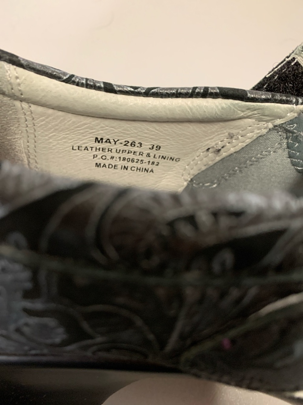 Alegria Shoes Womens 39 Maya Mary Jane Gray Leather Wedge Comfort Paisley Floral - Picture 14 of 17